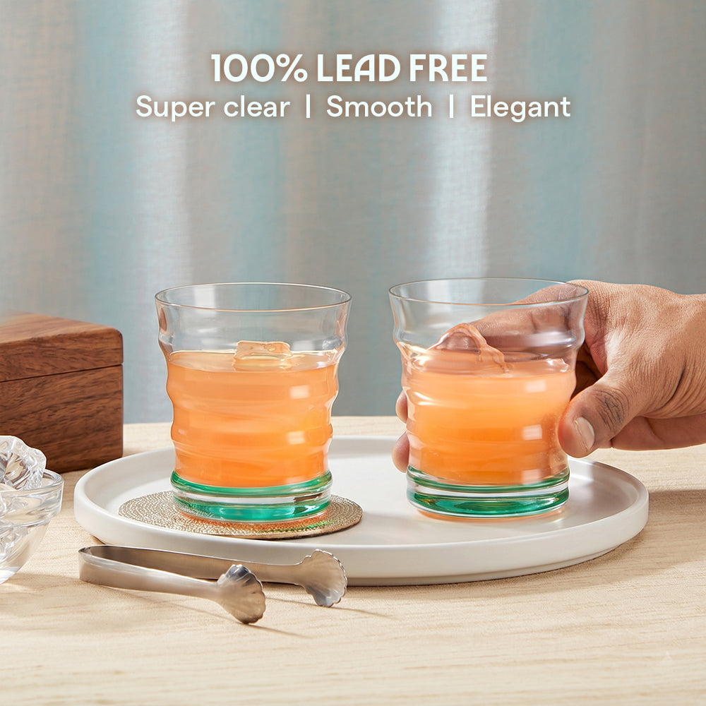 Diana Glass Tumbler Set, Green