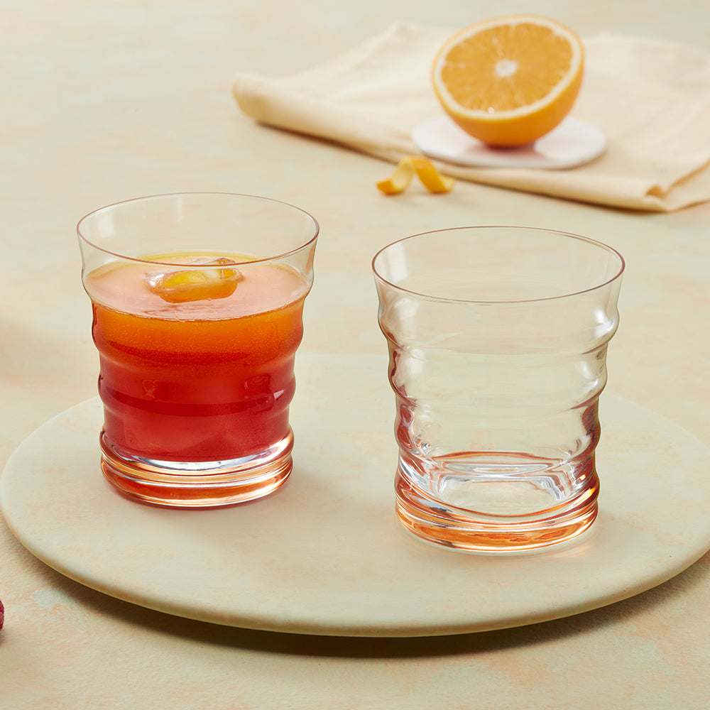 Diana Glass Tumbler Set, Orange
