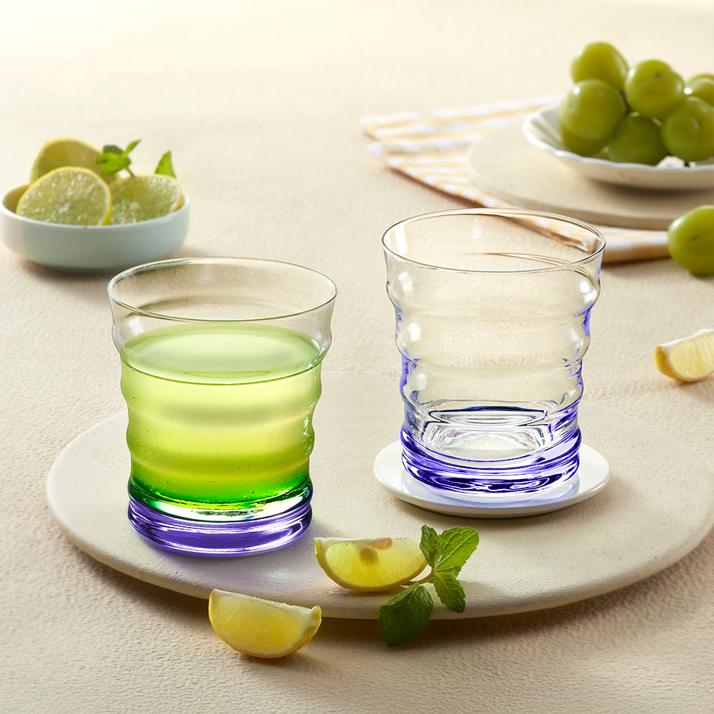 Diana Glass Tumbler Set, Purple