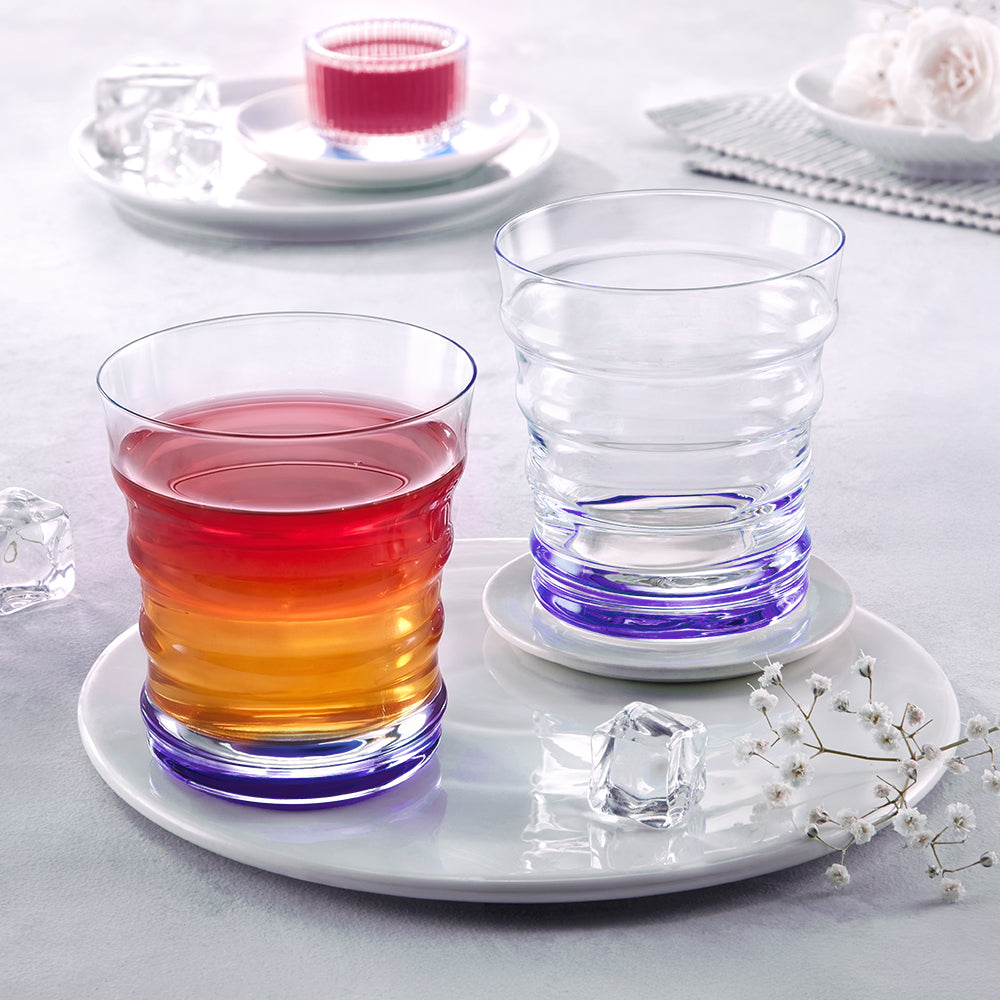 Diana Glass Tumbler Set, Purple