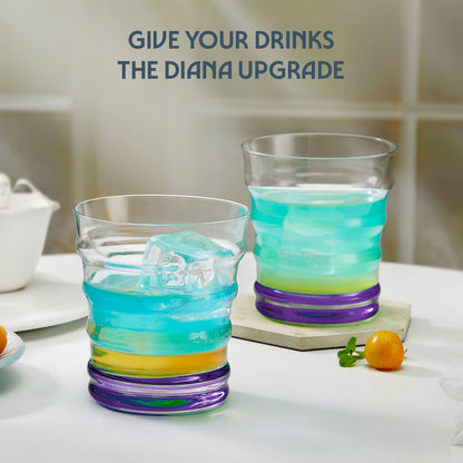 Diana Glass Tumbler Set, Purple