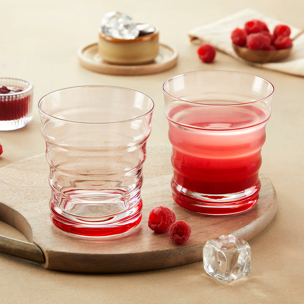 Diana Glass Tumbler Set, Red