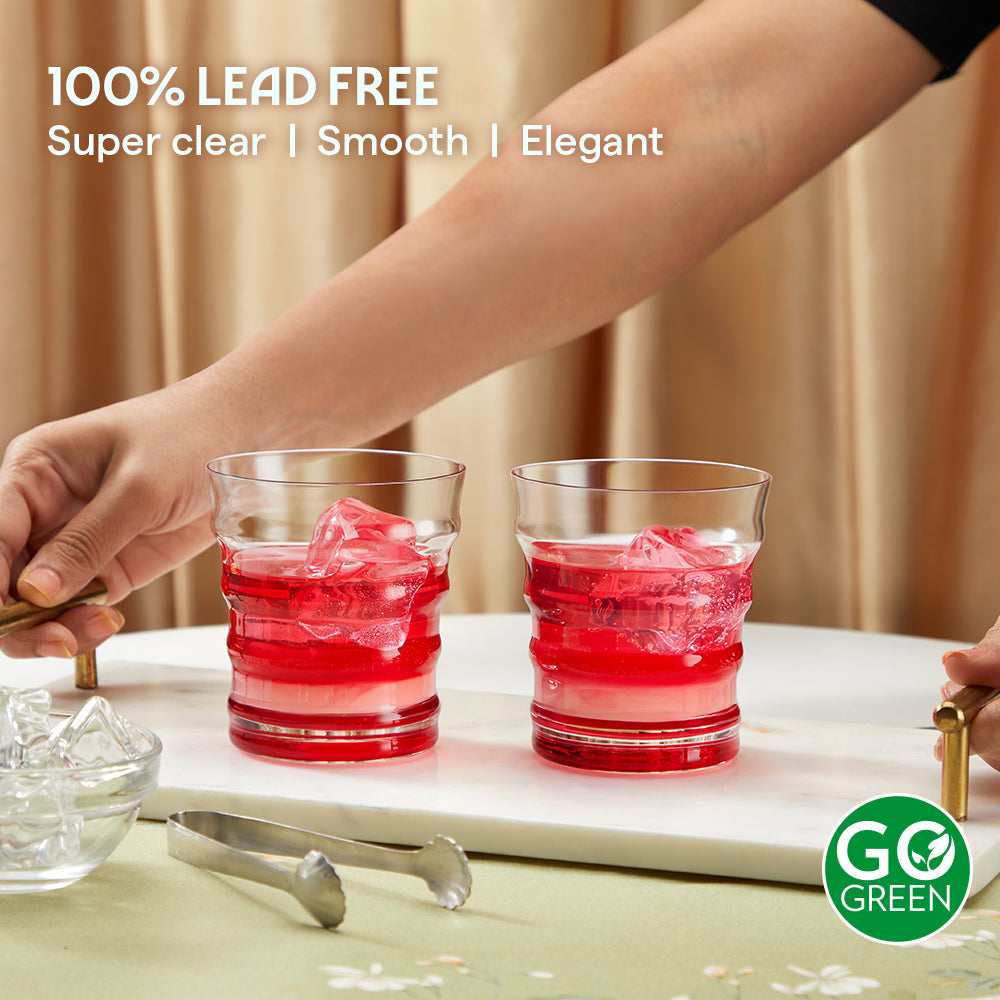 Diana Glass Tumbler Set, Red