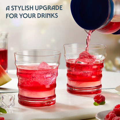 Diana Glass Tumbler Set, Red