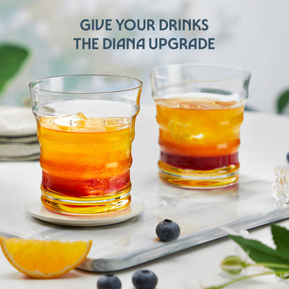 Diana Glass Tumbler Set, Yellow