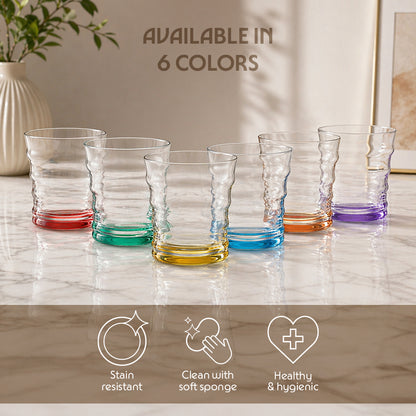 Diana Glass Tumbler Set, Yellow
