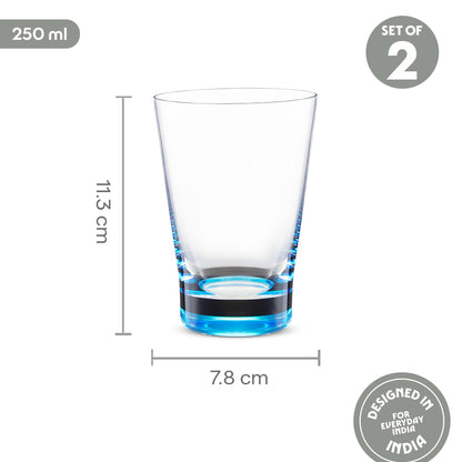 Orra Glass Tumbler Set, Blue