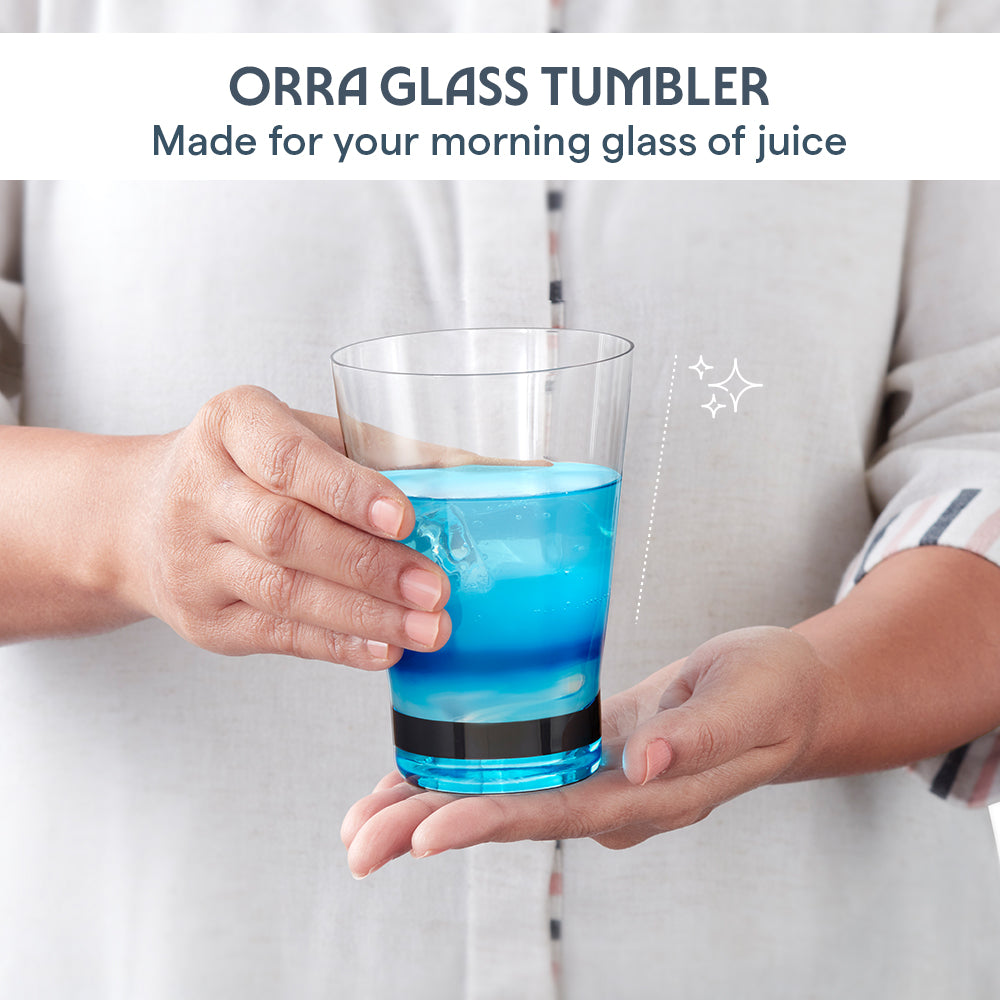 Orra Glass Tumbler Set, Blue
