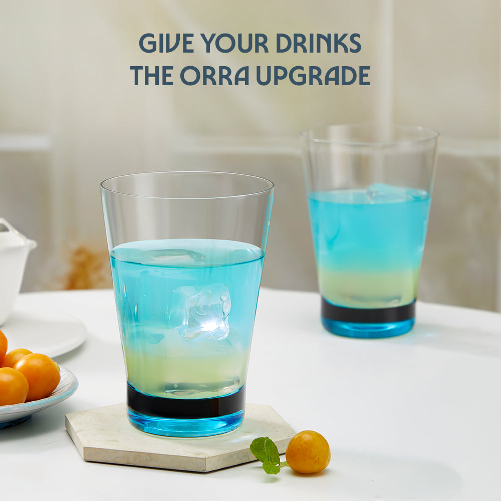 Orra Glass Tumbler Set, Blue