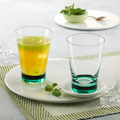 Orra Glass Tumbler Set, Green