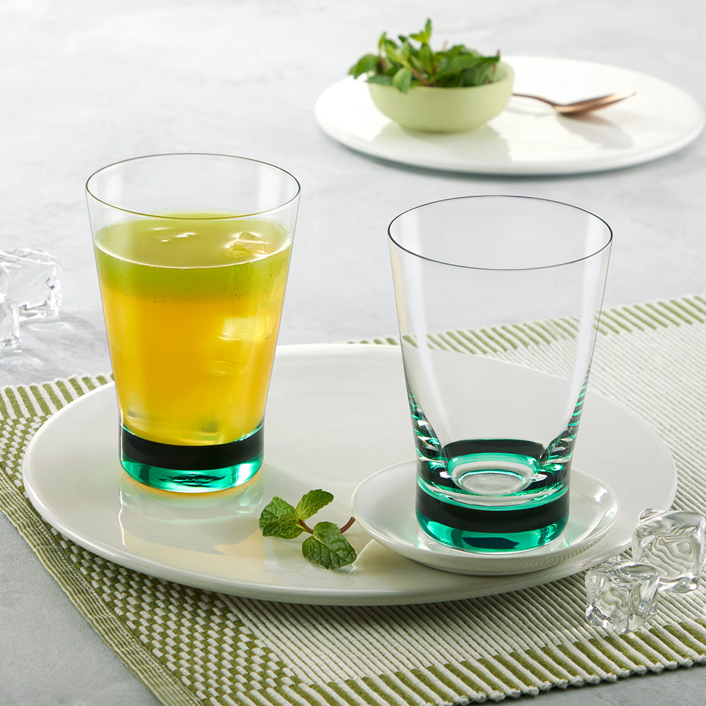 Orra Glass Tumbler Set, Green