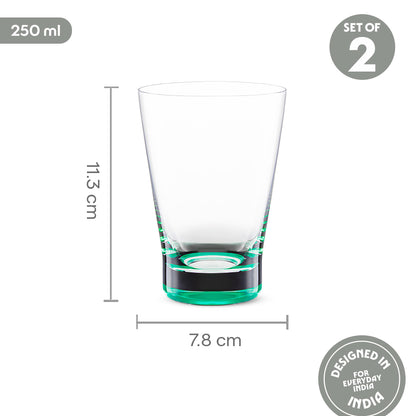 Orra Glass Tumbler Set, Green