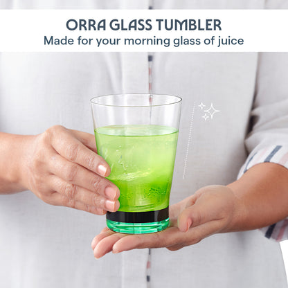 Orra Glass Tumbler Set, Green