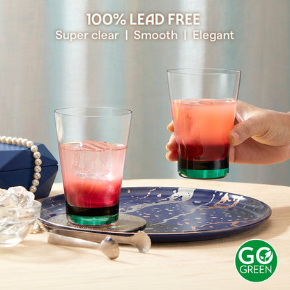 Orra Glass Tumbler Set, Green