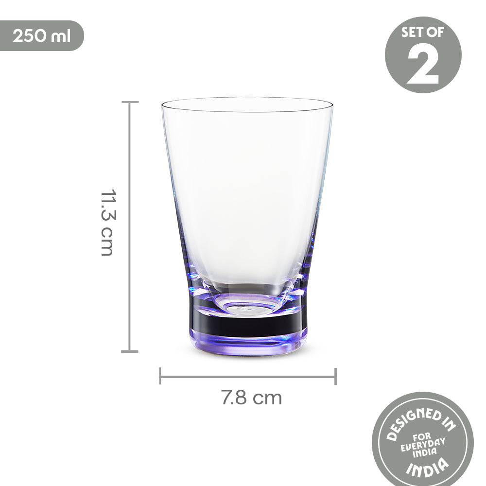 Orra Glass Tumbler Set, Purple
