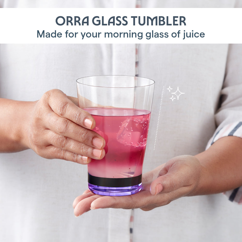 Orra Glass Tumbler Set, Purple