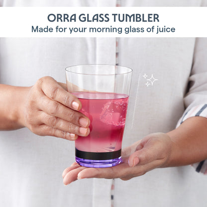 Orra Glass Tumbler Set, Purple