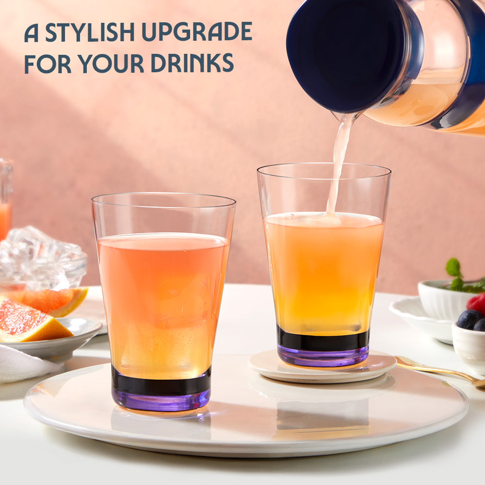 Orra Glass Tumbler Set, Purple
