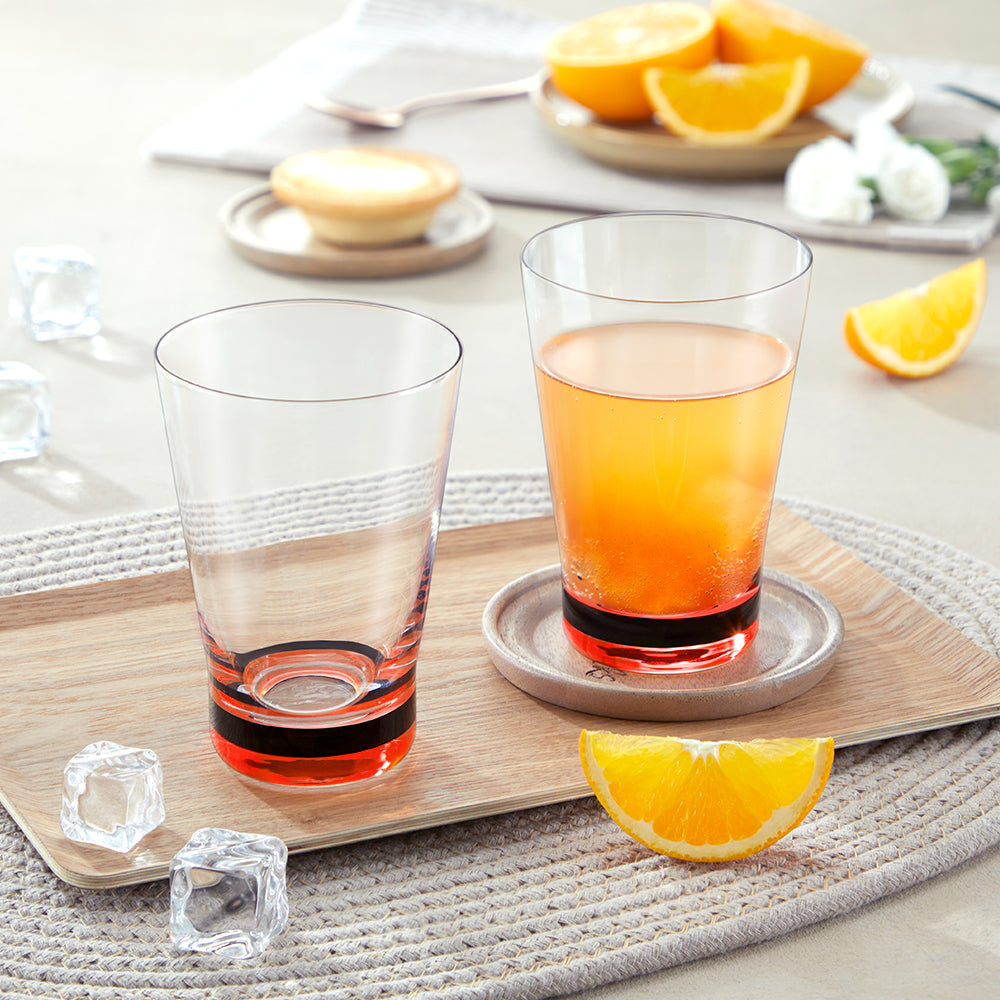 Orra Glass Tumbler Set, Red