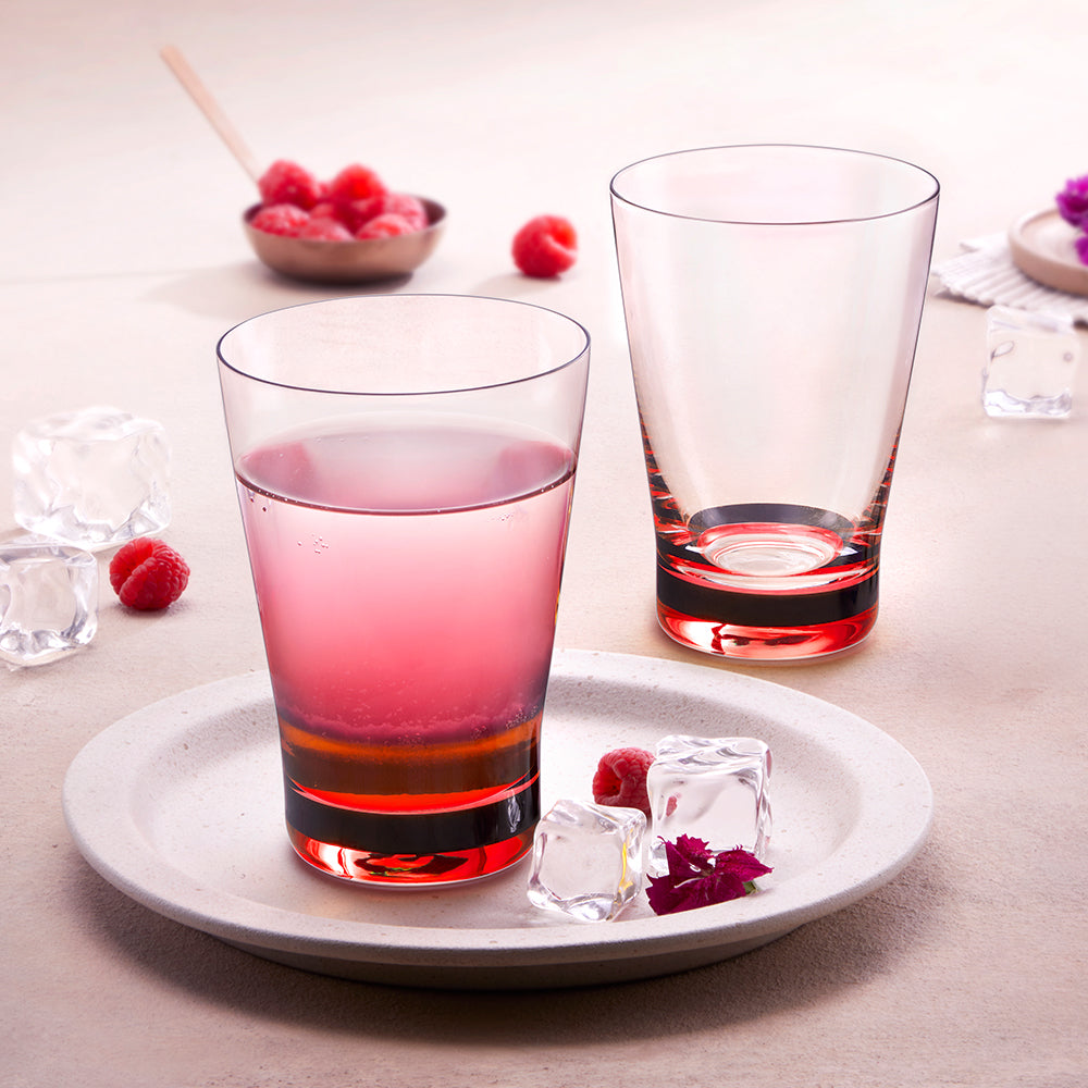 Orra Glass Tumbler Set, Red