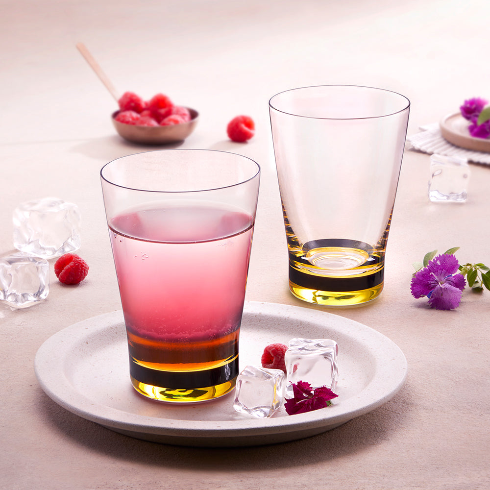 Orra Glass Tumbler Set, Yellow