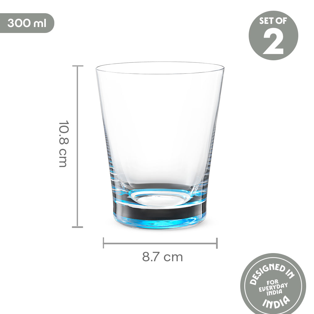 Orra Glass Tumbler Set, Blue