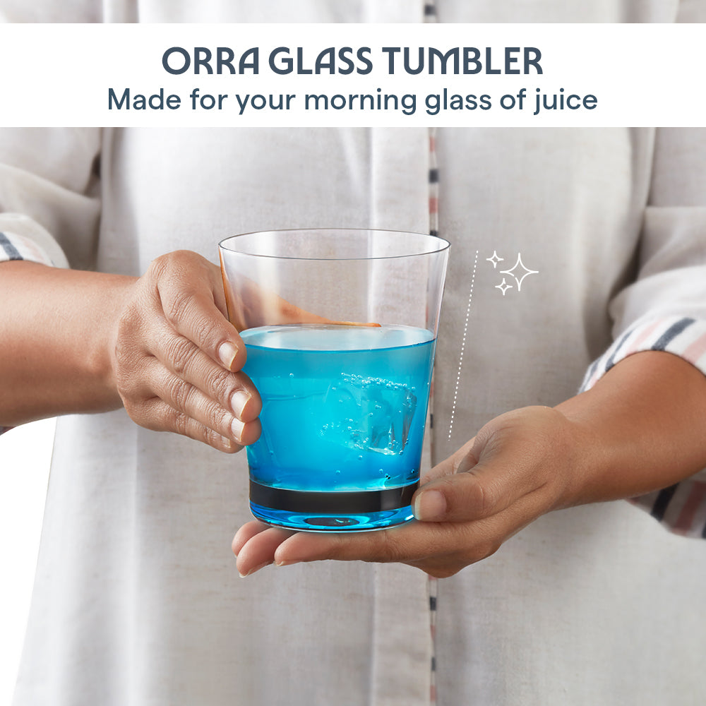Orra Glass Tumbler Set, Blue