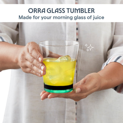 Orra Glass Tumbler Set, Green
