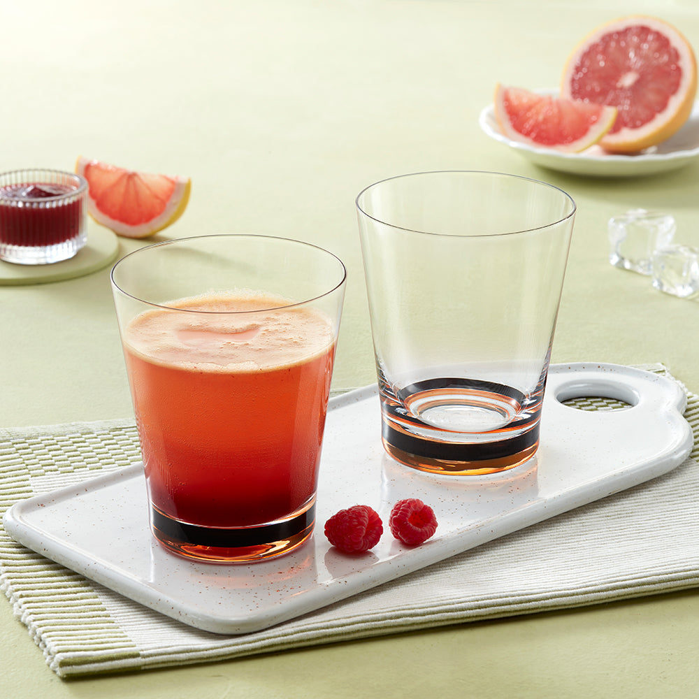 Orra Glass Tumbler Set, Orange