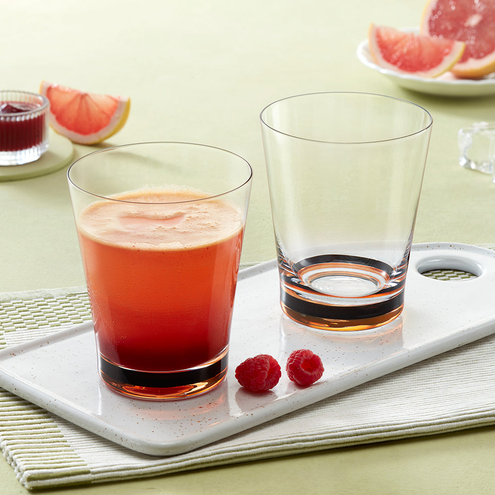Orra Glass Tumbler Set, Orange