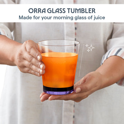 Orra Glass Tumbler Set, Purple