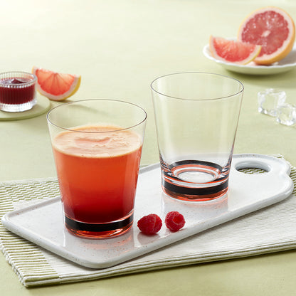 Orra Glass Tumbler Set, Red