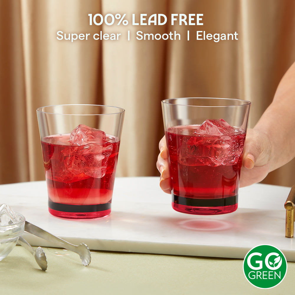 Orra Glass Tumbler Set, Red