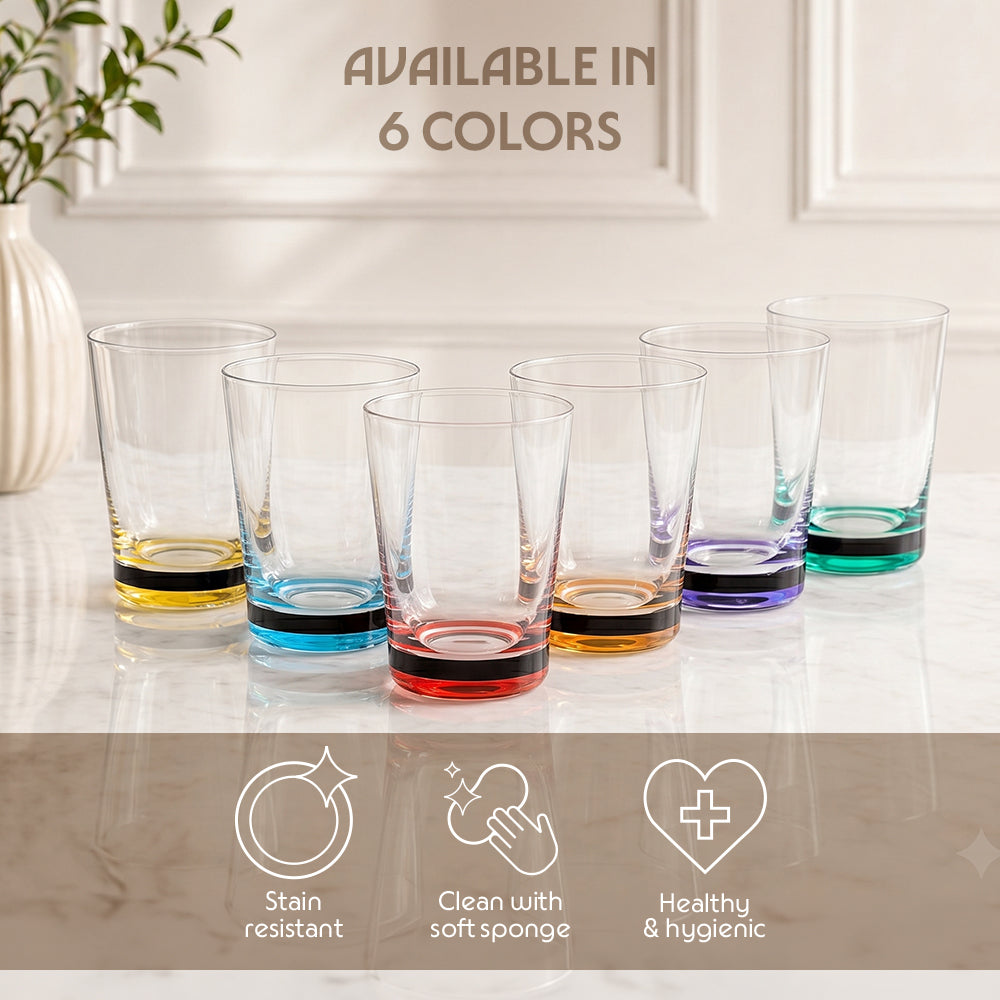 Orra Glass Tumbler Set, Red