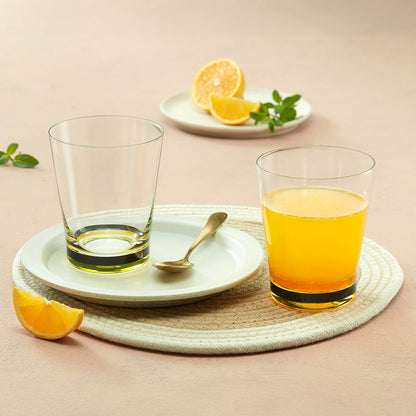 Orra Glass Tumbler Set, Yellow