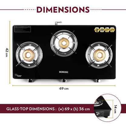 Magnum Glass-top Gas stove