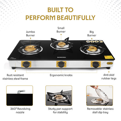 Blaze Glass-top Gas stove