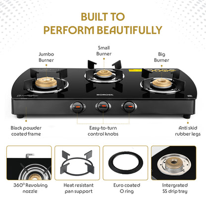 Prima Glass-top Gas stove