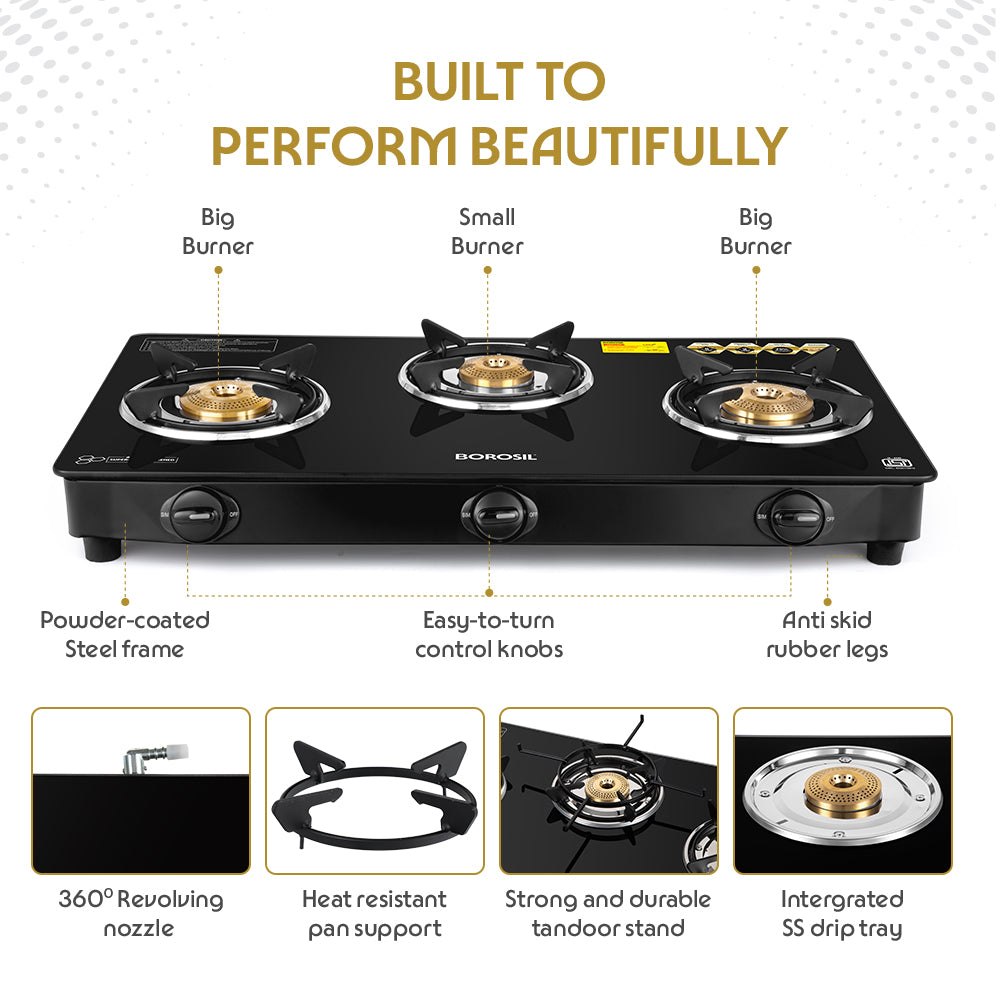 Energia Glasstop Gas stove