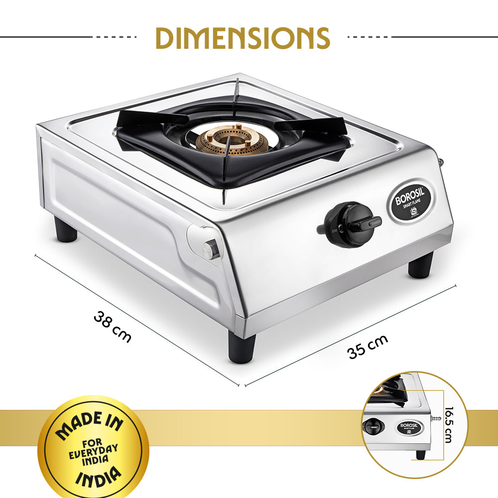 Smart Flame Stainless Steel Single Burner Gas Stove