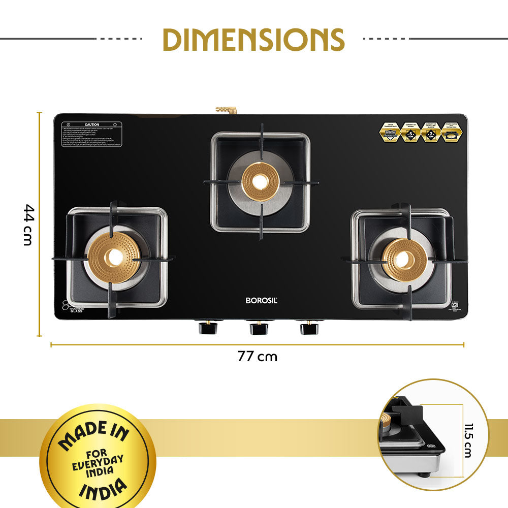 Flame Star Pro Glass-top Gas Stove