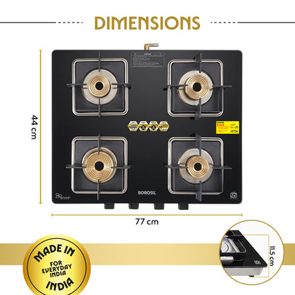 Flame Star Pro Glass-top Gas Stove