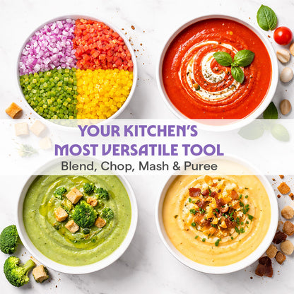 Smart Blend Hand Blender with Chopper