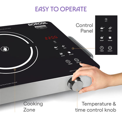 Smart Kook Infrared-PC02 Induction Cooker Unpolished Glass