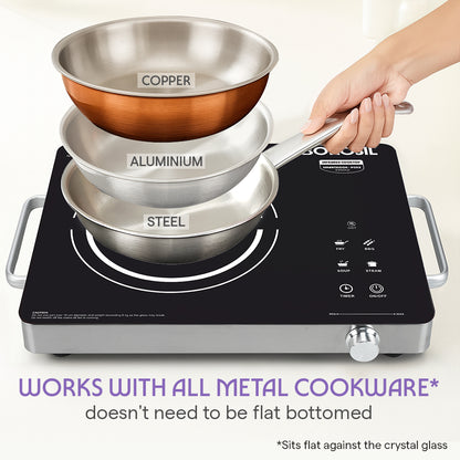 Smart Kook Infrared-PC02 Induction Cooker Unpolished Glass