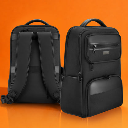 MaxPack Professional Backpack with Universal Glass Lunch Box, Black