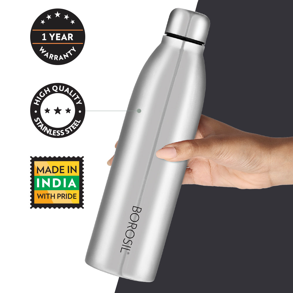 Borosil Juno Single Wall Bottle, 950ml