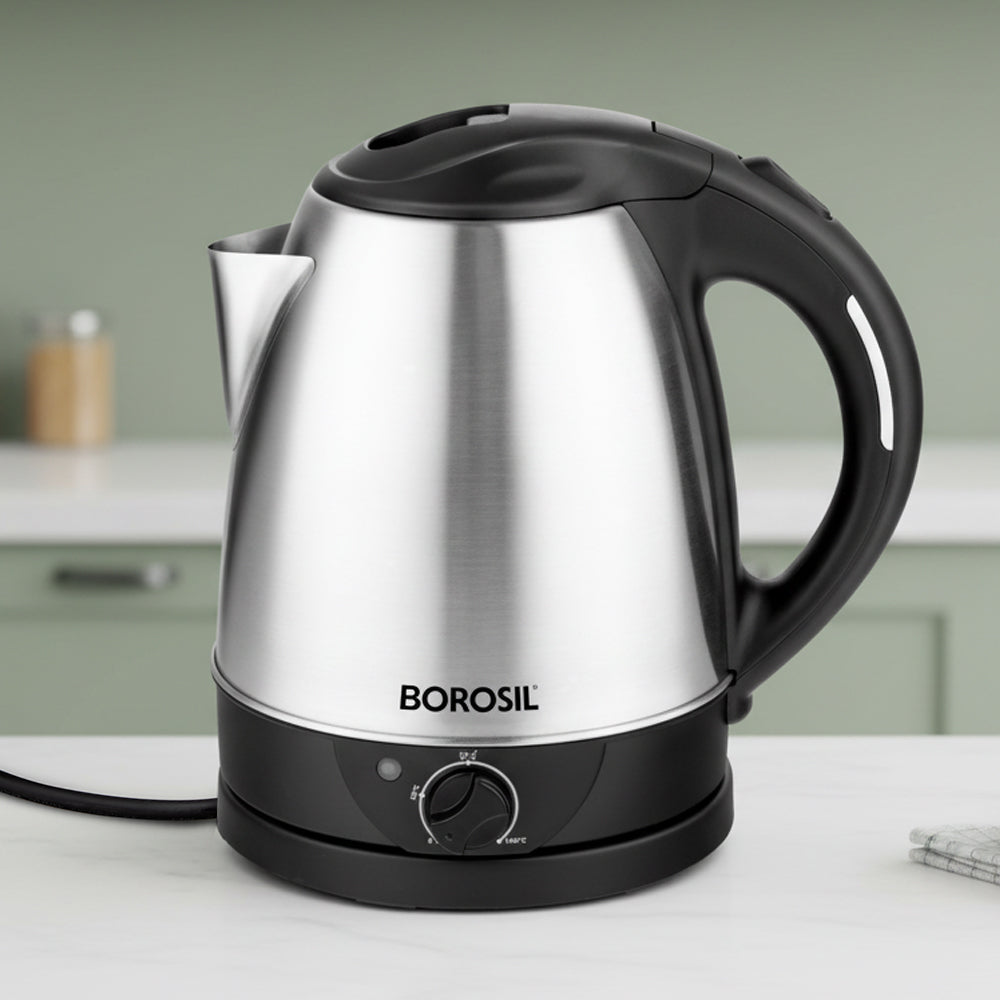 Borosil Bioluxe 1.5L Variable SS Electric Kettle