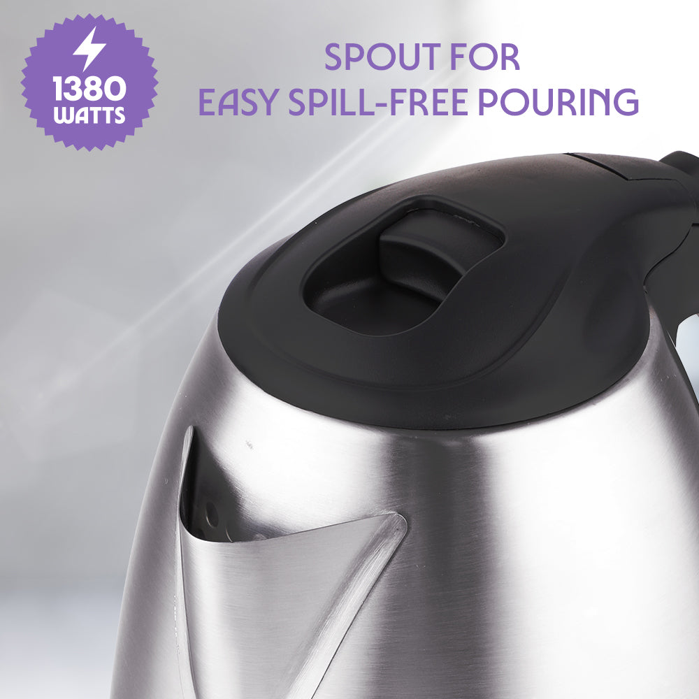 Borosil Bioluxe 1.5L Variable SS Electric Kettle