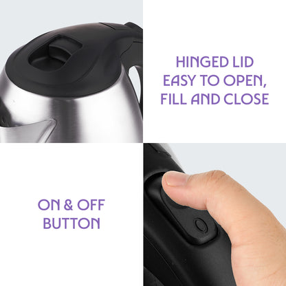 Bioluxe Variable Stainless Steel Electric Kettle